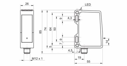 OM70-L0070.HH0048.VI 的产品尺寸图